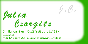 julia csorgits business card